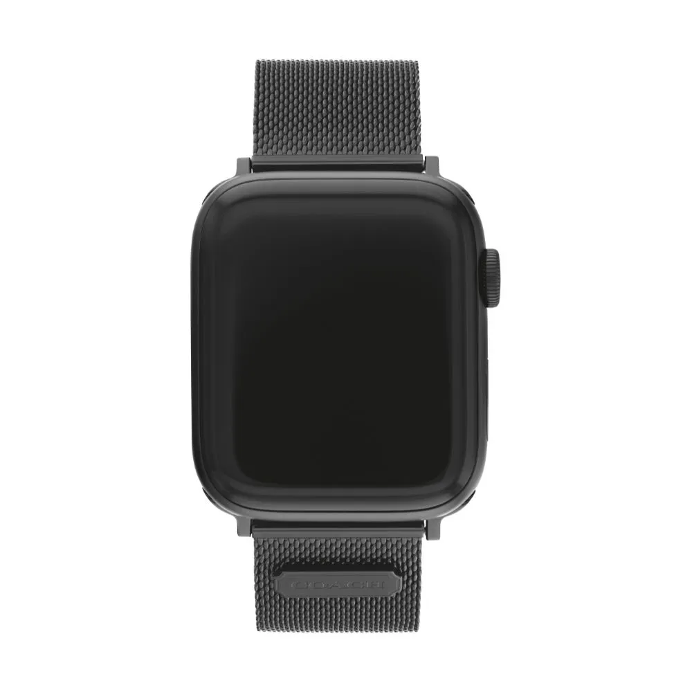Comprar correa coach 14700062 apple watch 46 45 44 mm malla de acero negro | MacStore Online