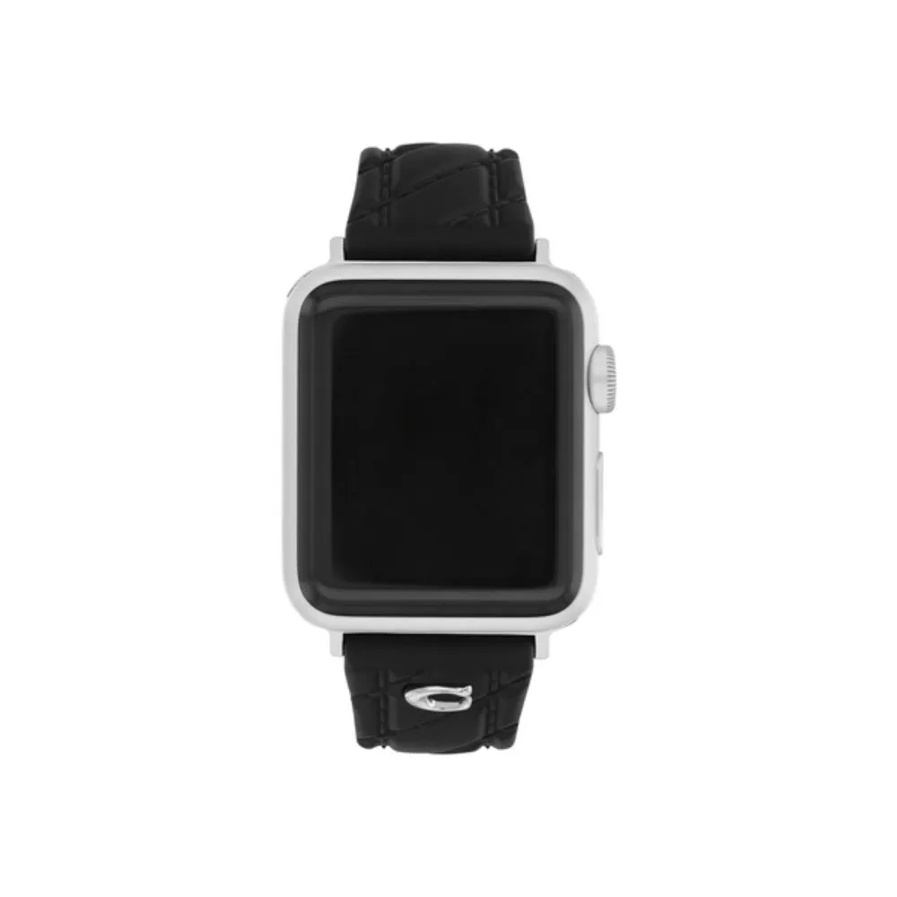 Comprar correa coach 14700310 apple watch 42 41 40 mm silic—n negro | MacStore Online