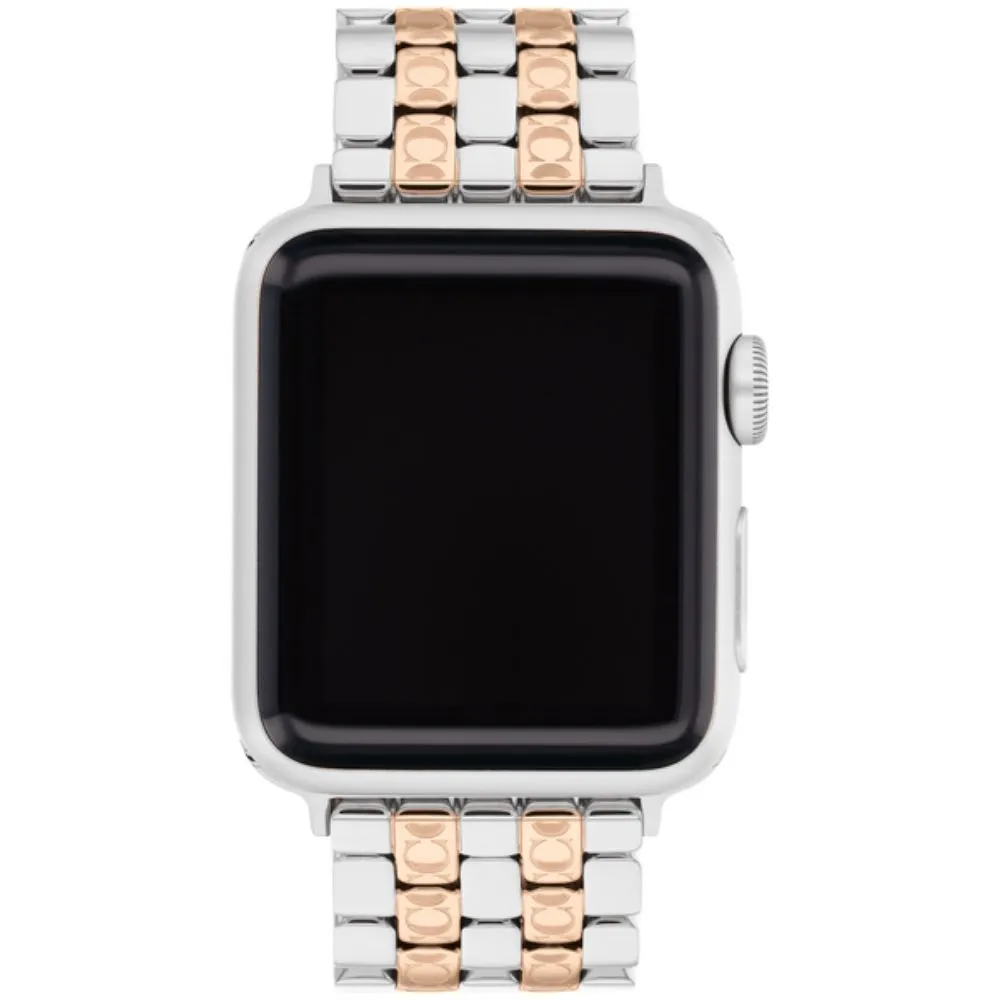 Comprar correa coach 14700244 apple watch 42 41 40 mm acero plata oro | MacStore Online
