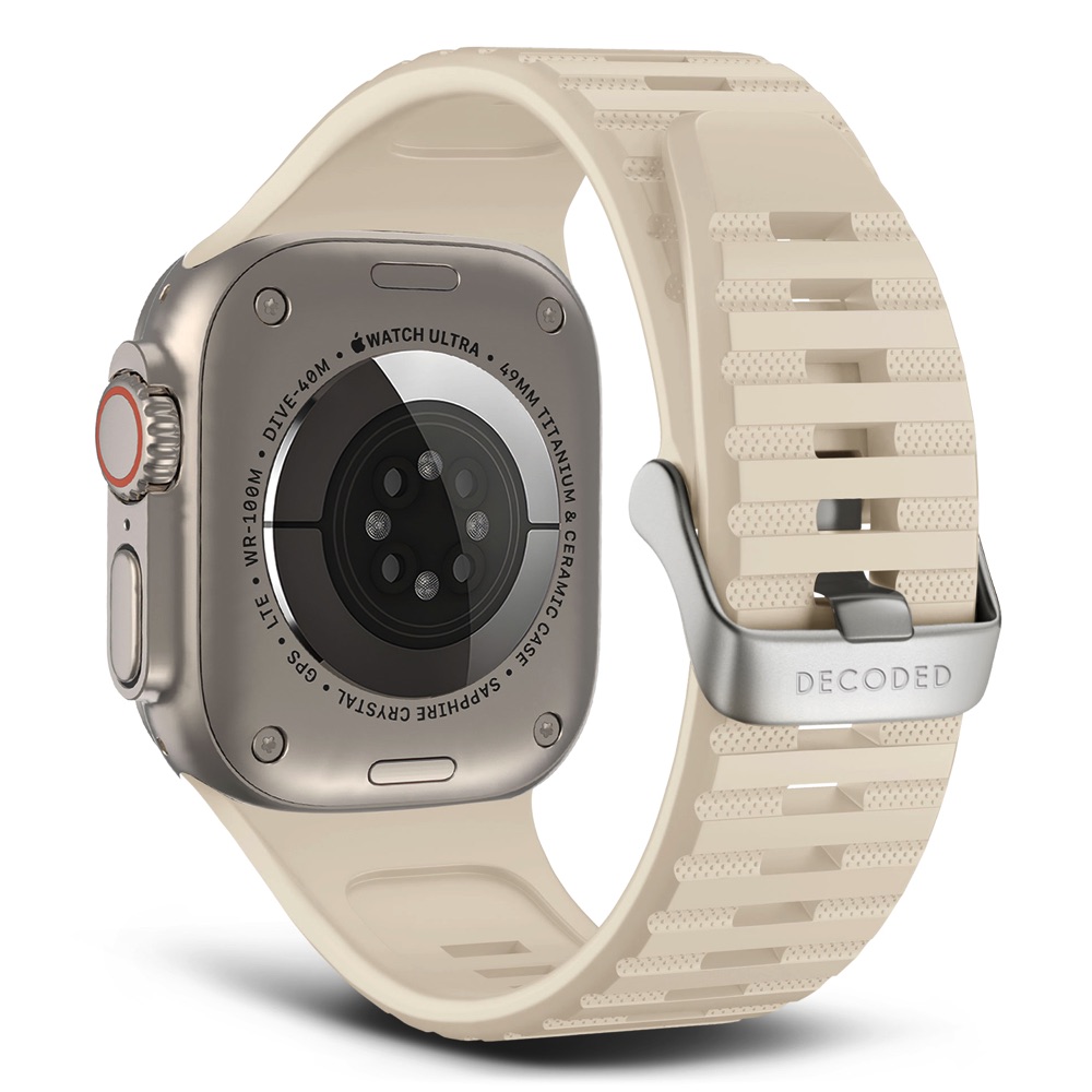 Comprar correa decoded apple watch 49 46 45 44mm silicon blanco | MacStore Online