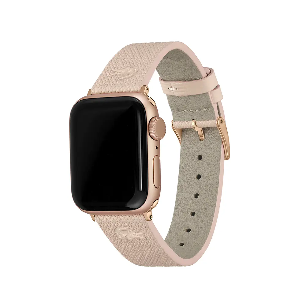Comprar correa lacoste 2050024 apple watch 42 41 40 mm piel rosa | MacStore Online