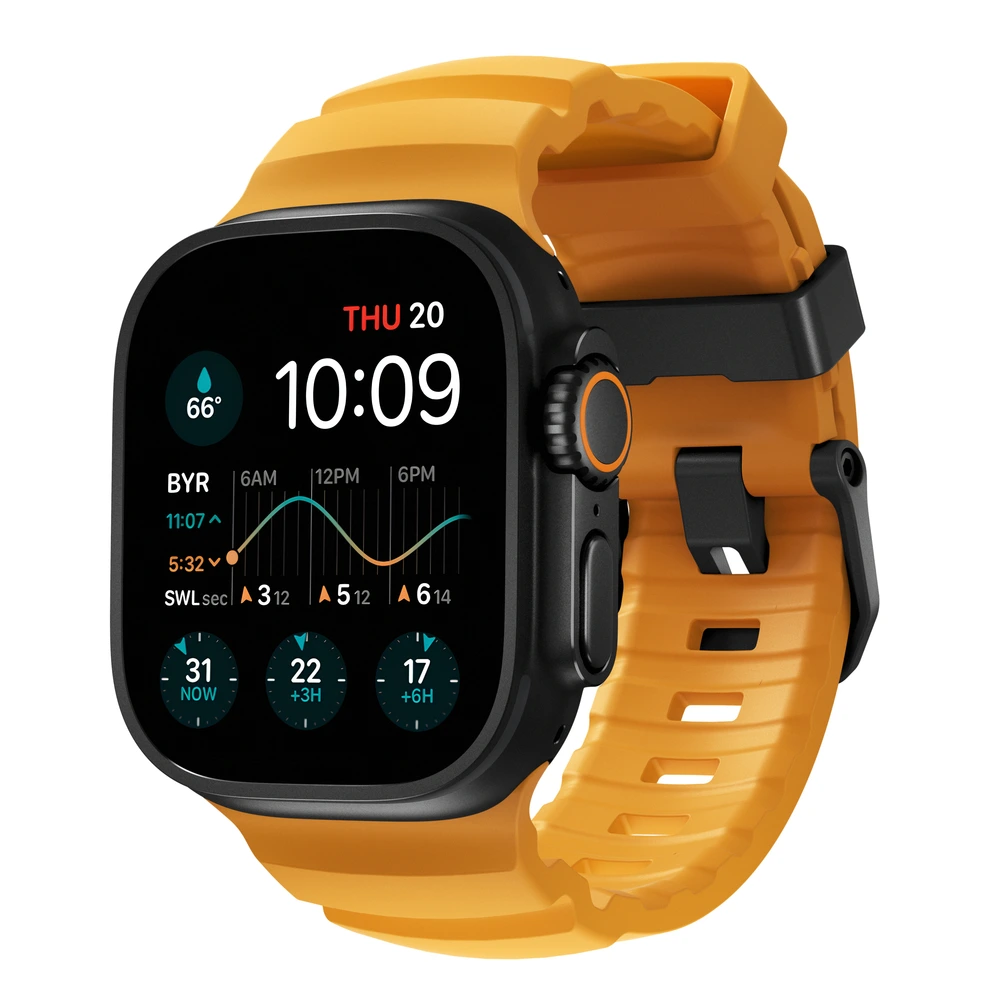Comprar correa nomad rocky point apple watch 49 46 45 mm hebilla negra sol | MacStore Online