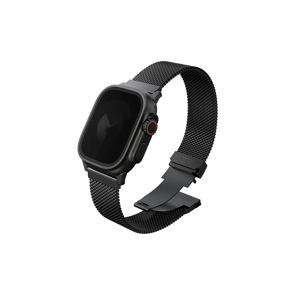 Comprar correa uniq dante pro milanesa apple watch 46454449mm negro grafito | MacStore Online