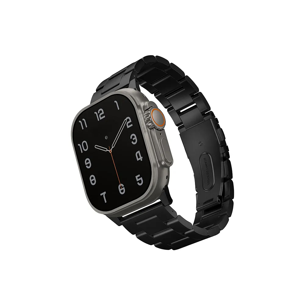 Comprar correa uniq osta apple watch 49 46 45 44mm metalica negro | MacStore Online