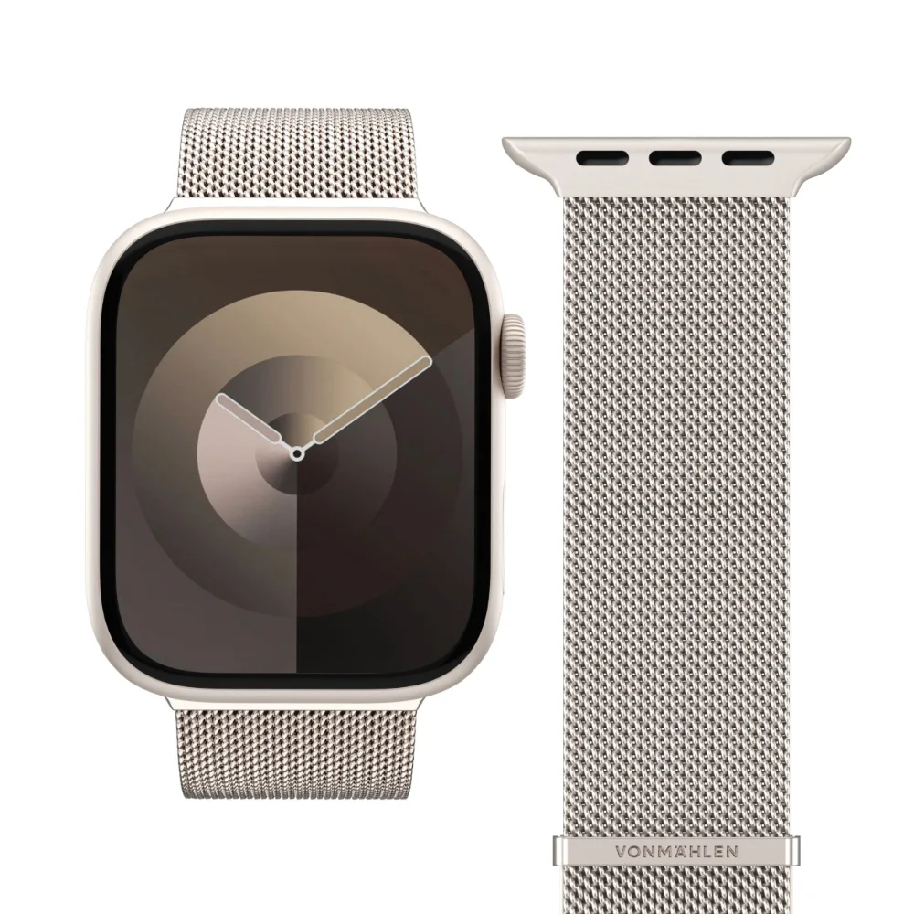 Comprar correa vonmahlen acero apple watch 42 41 40 mm milanes champagne | MacStore Online
