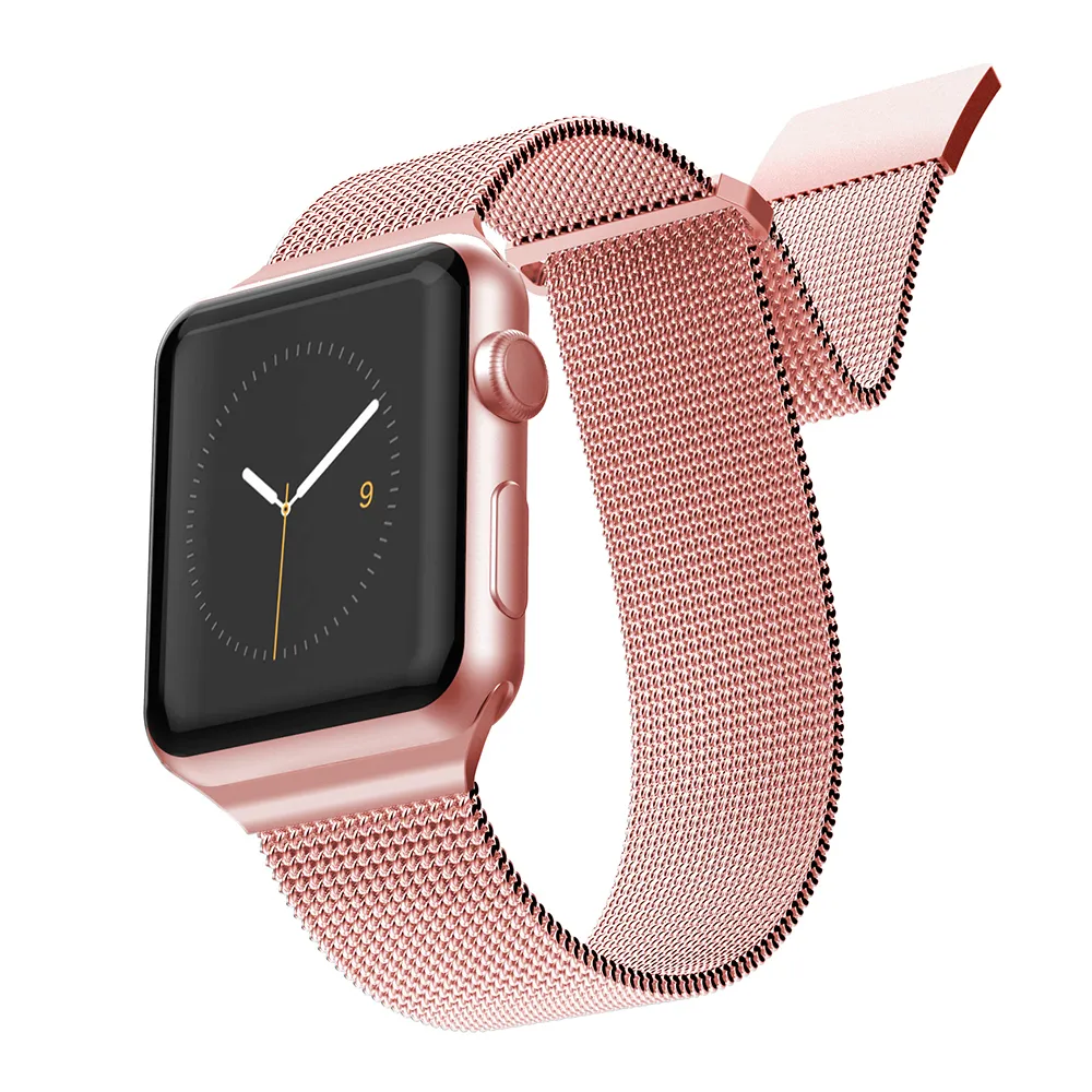 Comprar correa xdoria milanese apple watch 42 41 40 mm oro rosa | MacStore Online
