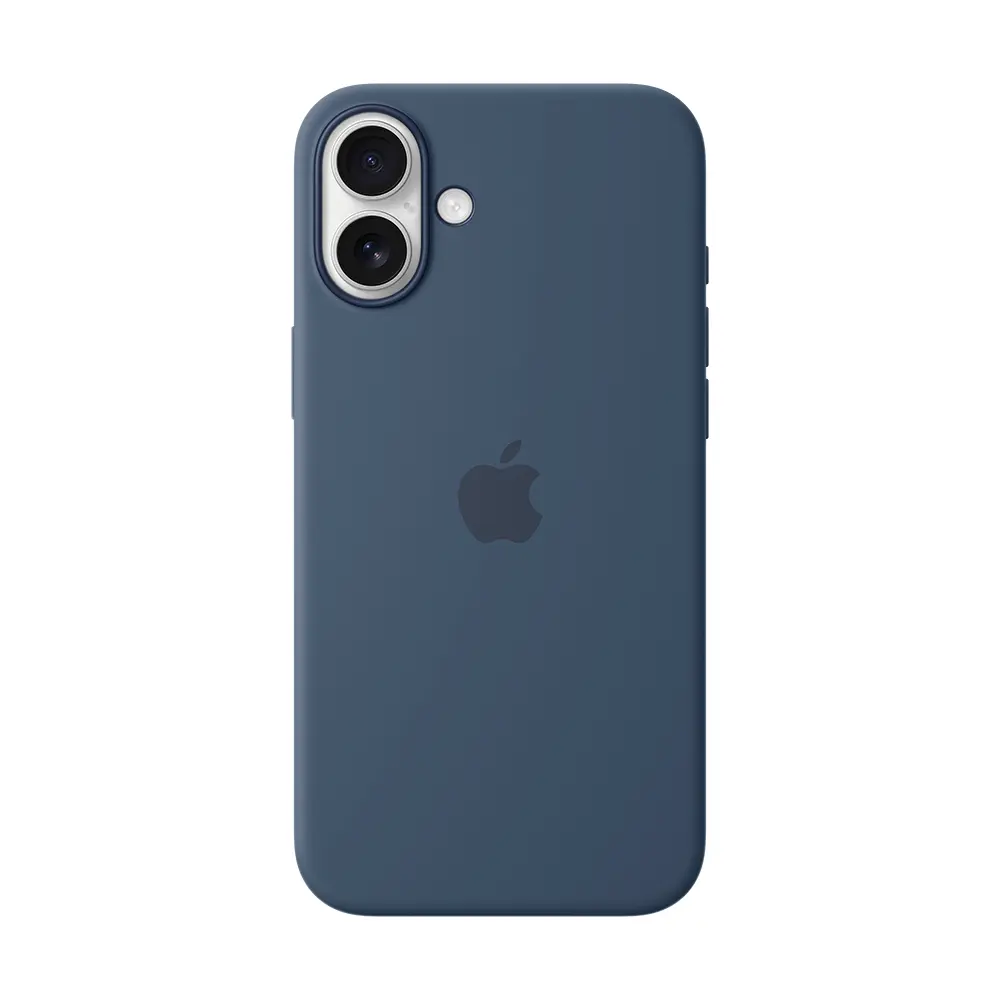 Comprar funda apple iphone 16 plus magsafe silicon azul denim | MacStore Online