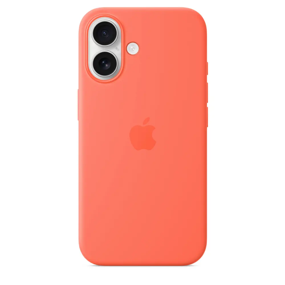 Comprar funda apple iphone 16 silicon mandarina | MacStore Online