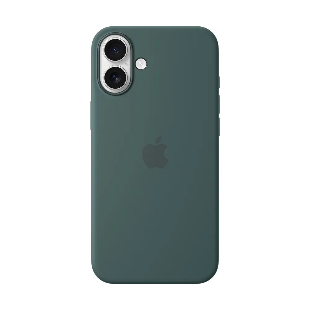 Comprar funda apple iphone 16 plus magsafe silicon verde lago | MacStore Online