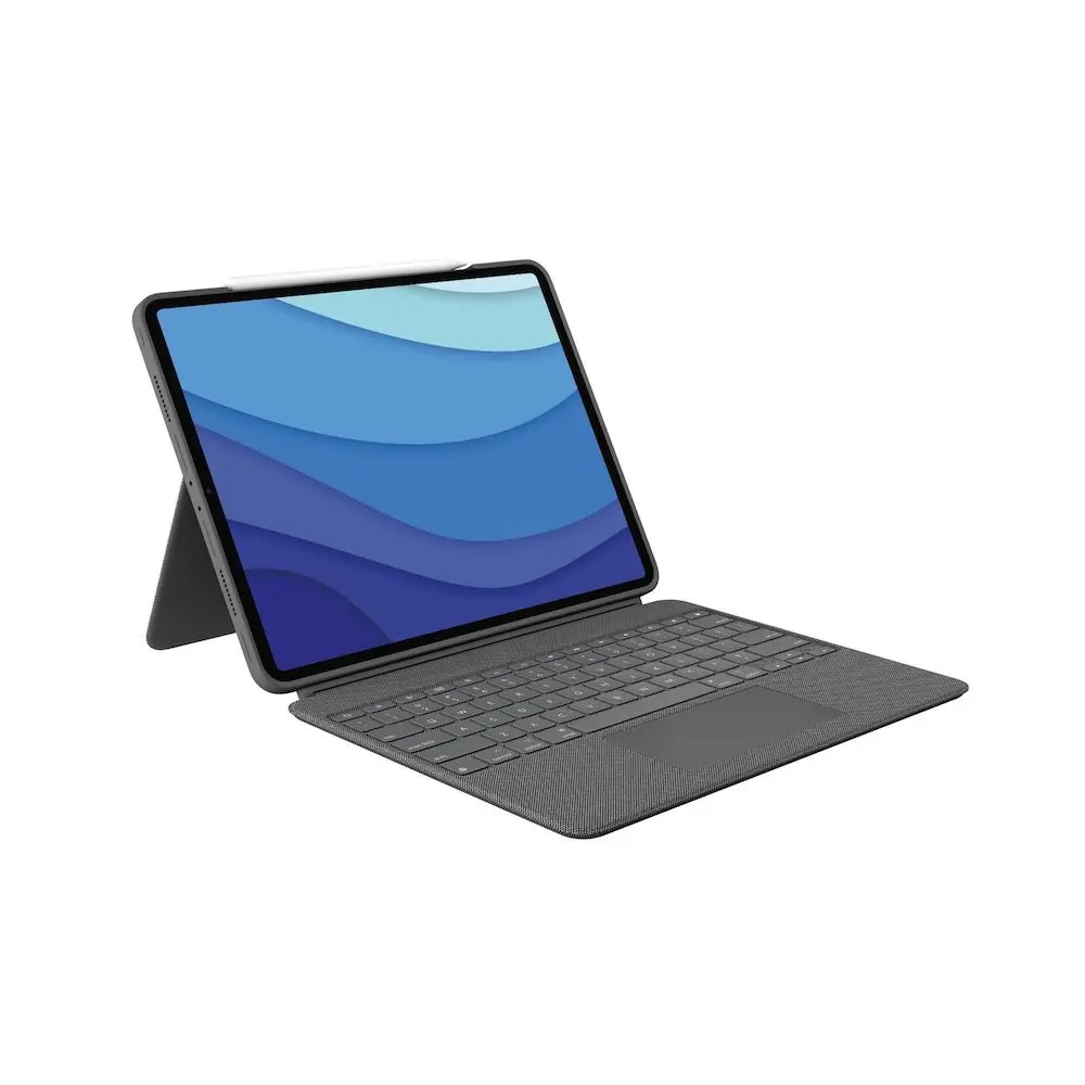 Comprar funda con teclado logitech 920 010097 ipad pro 12 9pulgadas 6 5 touchpad gris | MacStore Online