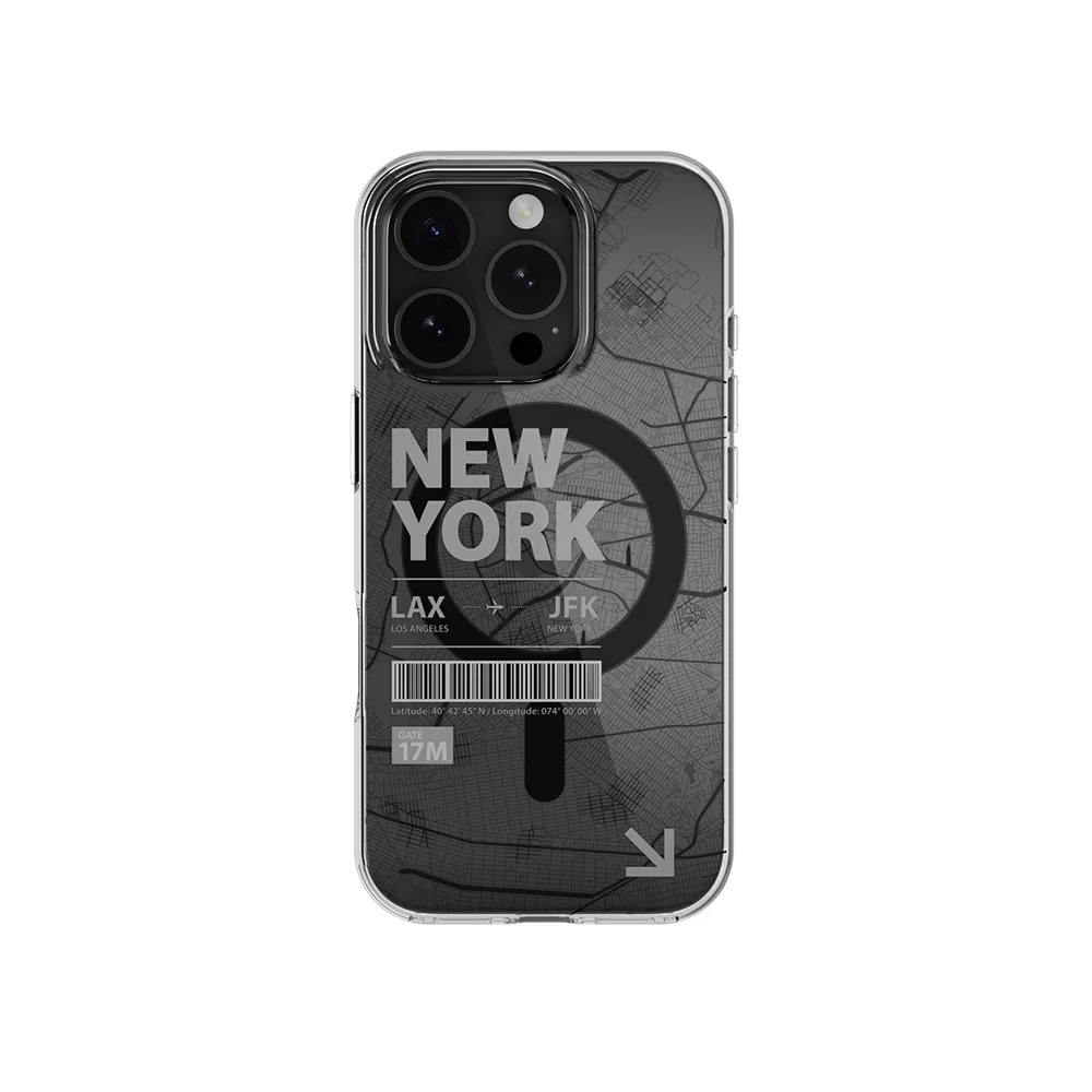 Comprar funda mageasy urban iphone 16 pro nueva york transparente | MacStore Online