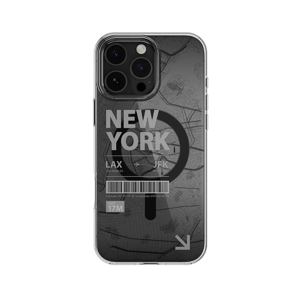 Comprar funda mageasy urban iphone 16 pro max nueva york transparente | MacStore Online
