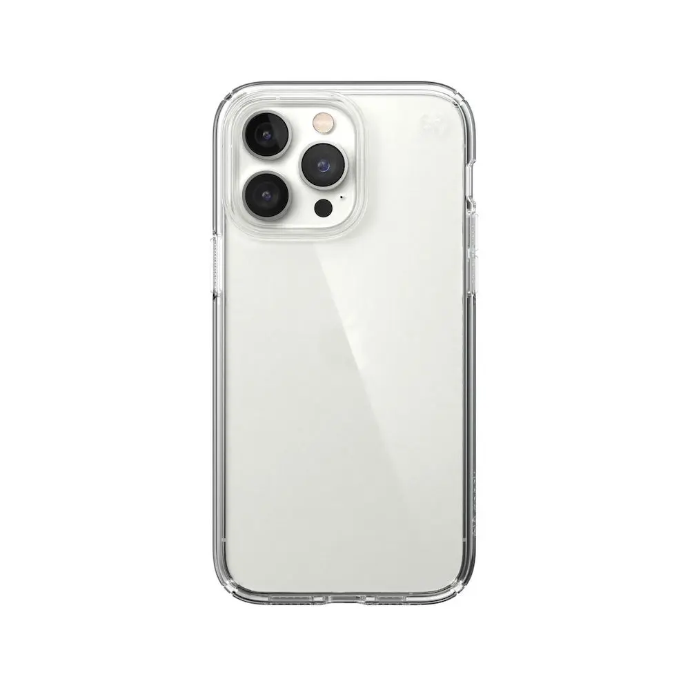 funda speck presidio perfect clear iphone 14 pro max transparente | iReNew