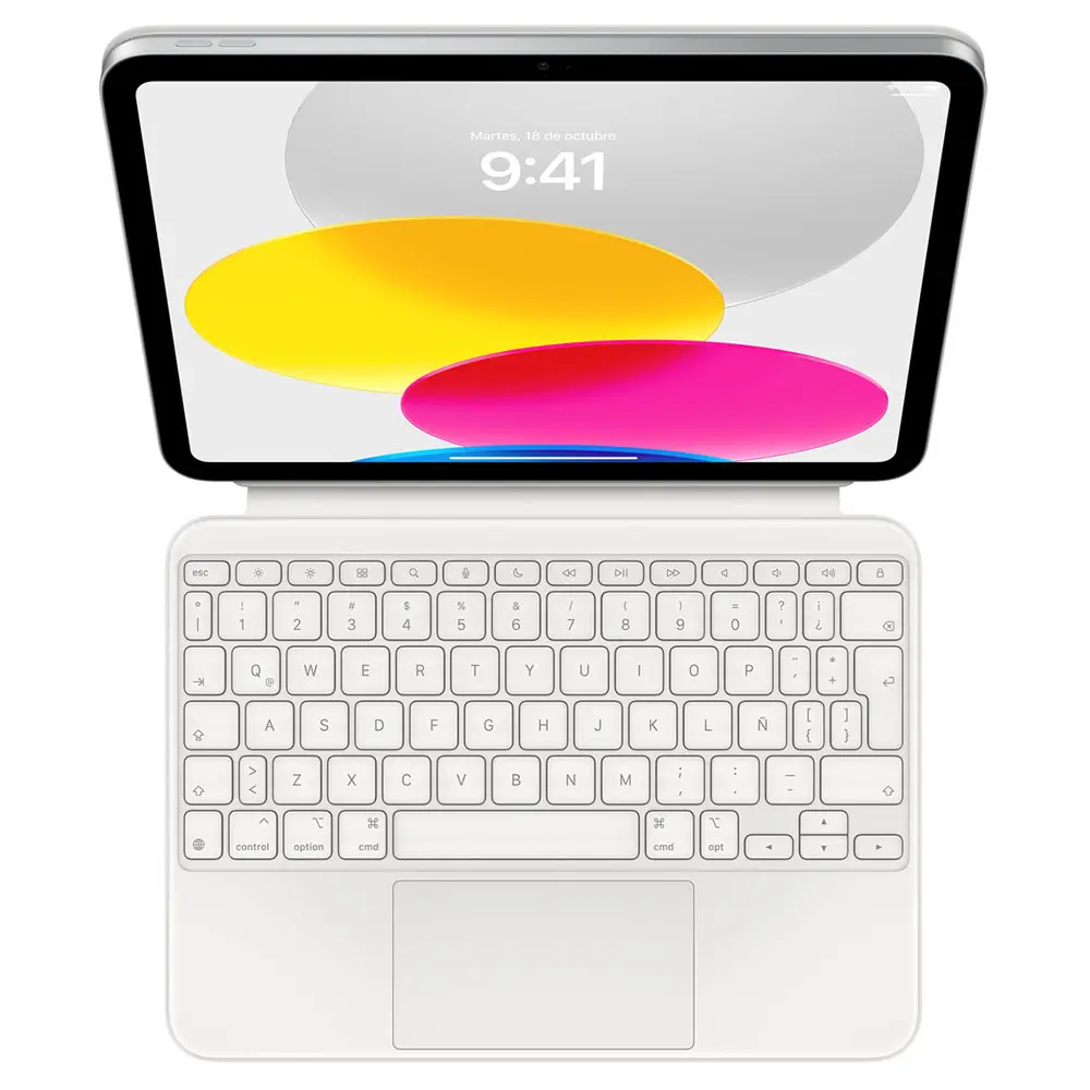 Comprar magic keyboard folio apple mqdp3laa ipad 10 blanco esp lat | MacStore Online