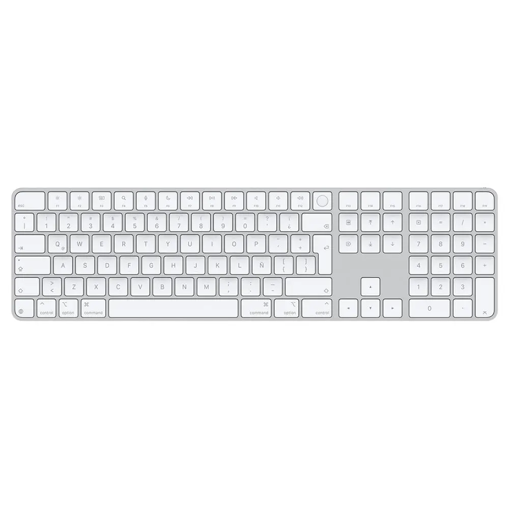 Comprar magic keyboard apple touch id con teclado num mac chip esp lat blanco | MacStore Online
