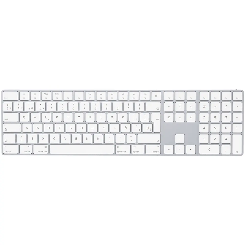 Comprar magic keyboard apple mxcj3ea con teclado numerico español plata | MacStore Online