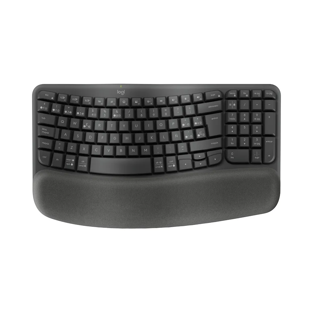 Comprar teclado logitech wave keys ergonomico inalambricowindowsmac negro | MacStore Online
