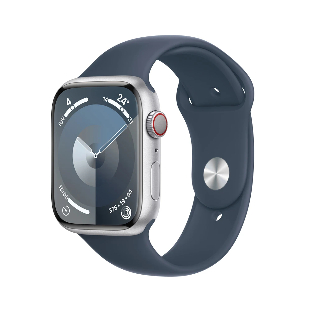 Comprar apple watch s9 plata azul tormenta aluminio 45 mm gps cellular m l | MacStore Online