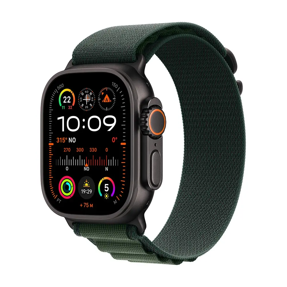 Comprar Apple Watch MX4R3LZ/A Ultra 2 GPS+Cell 49mm Titanio Neg Alpine Verde M | MacStore Online