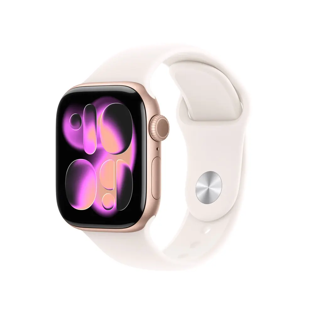apple watch s11 oro rosa blanco estelar aluminio 42mm gps s m | MacStore Online